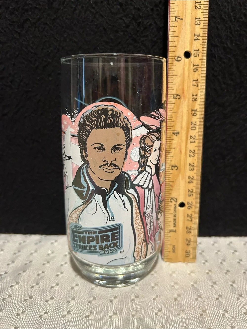 Empire Strikes Back 1980 Burger King Coke Glass Lando Calrissian Star Wars